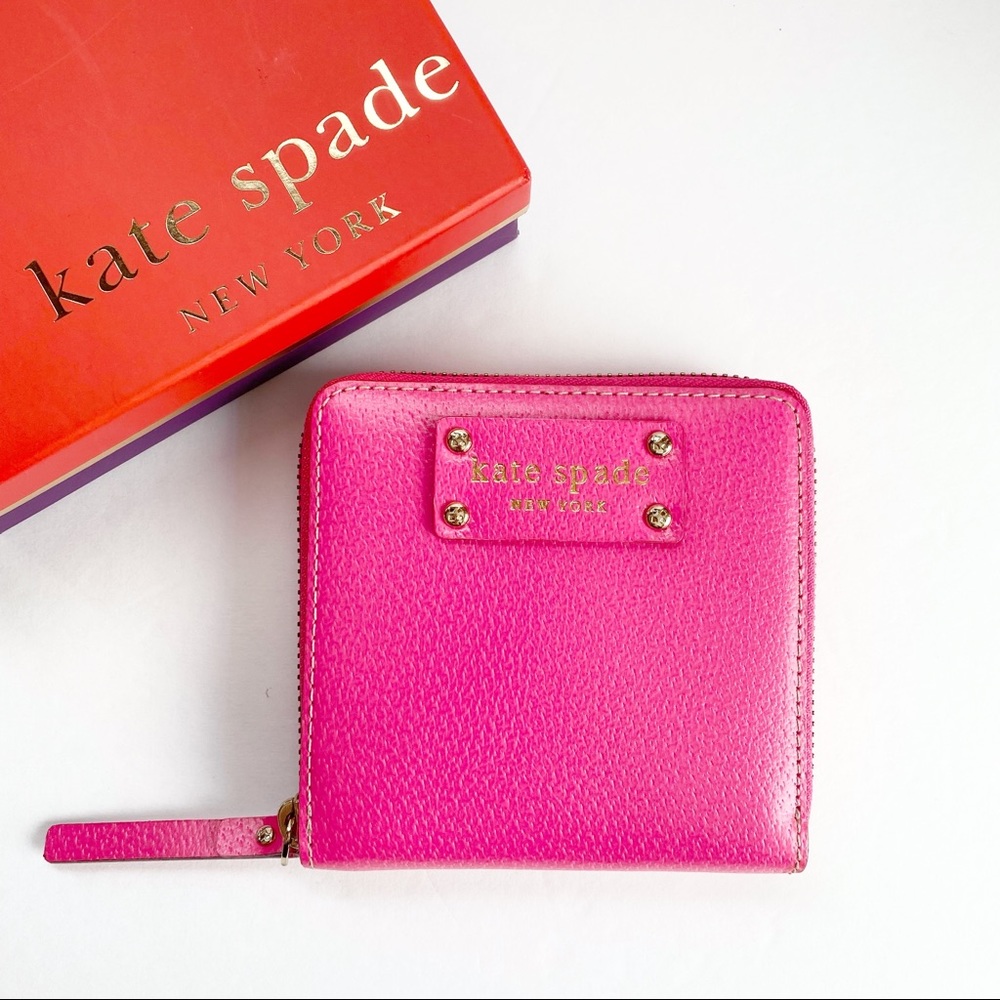 NWT Kate Spade Barrett Wellesley Snapdragon Zip Around Wallet w/Box
